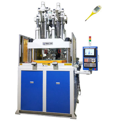 120 ton twee-kleurige verticale spuitgietmachine voor het maken van thermometers