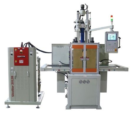 120 ton afdichtingsringen LSR siliconen spuitgietmachine met dubbele schuif