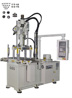 Verticale injectievormmachine voor 55 ton met dubbele schuif