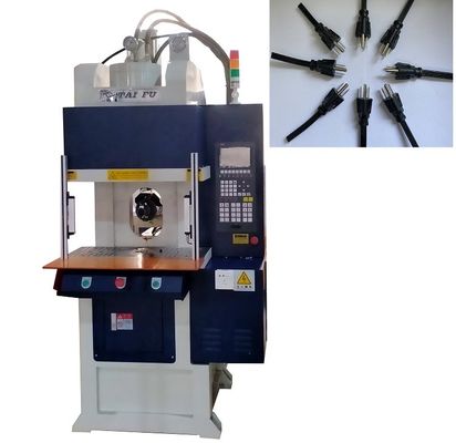 Verticale spuitgietmachine met een hoog rendement van 55 ton voor stroomkabel met blauwe kleur