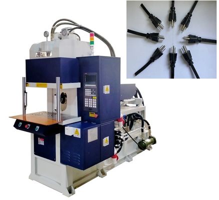 Verticale spuitgietmachine met een hoog rendement van 55 ton voor stroomkabel met blauwe kleur