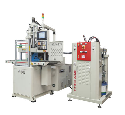 Verticale dubbele glijmachine LSR-injectievormmachine voor injectiespuit