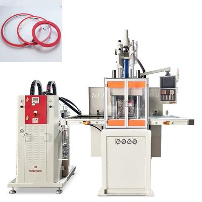 Dubbele glij LSR Silicone Verticale Injectie Gietmachine Voor Silicone Ring