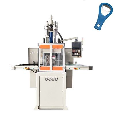 Verticale plastic spuitgietmachine met dubbele schuif voor flesopener