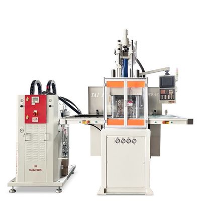 Verticale LSR siliconen spuitgietmachine voor siliconen ijsblokvorm met dubbele schuif