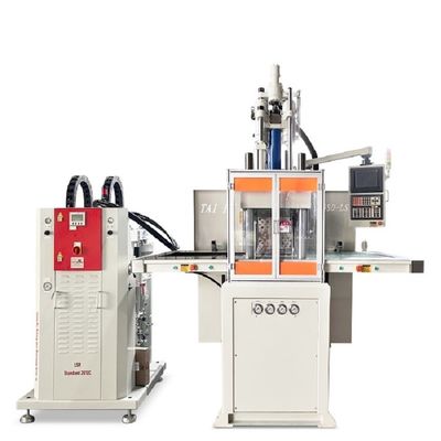 Verticale spuitgietmachine voor het maken van vloeibare siliconen trektouw