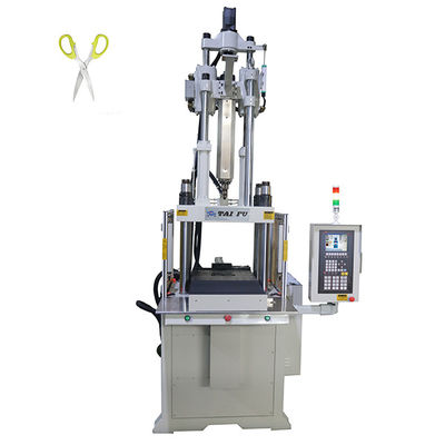 Verticale spuitgietmachine voor het maken van gereedschapshandleid