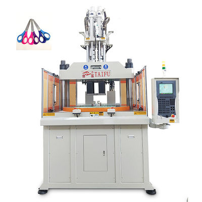 120 ton twee-kleurige verticale spuitgietmachine voor schaarhandgreep