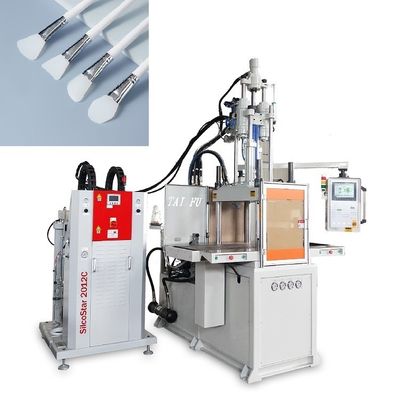 dubbele schuif Silicone gezichtsmasker borstel maken machine 85T Verticale injectie gietmachine