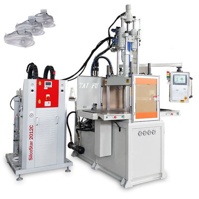 Vloeibare siliconen gezichtsmaskermachine 85T dubbele schuifverticale spuitgietmachine