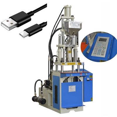 Warm verkoop 25 ton kleine verticale plastic spuitgietmachine voor USB-oplaadkabel