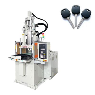 Verticale spuitgietmachine voor het maken van kunststofsleutels met één schuif