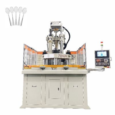 160 ton roterende verticale plastic spuitgietmachine voor het maken van wegwerplepels van plastic